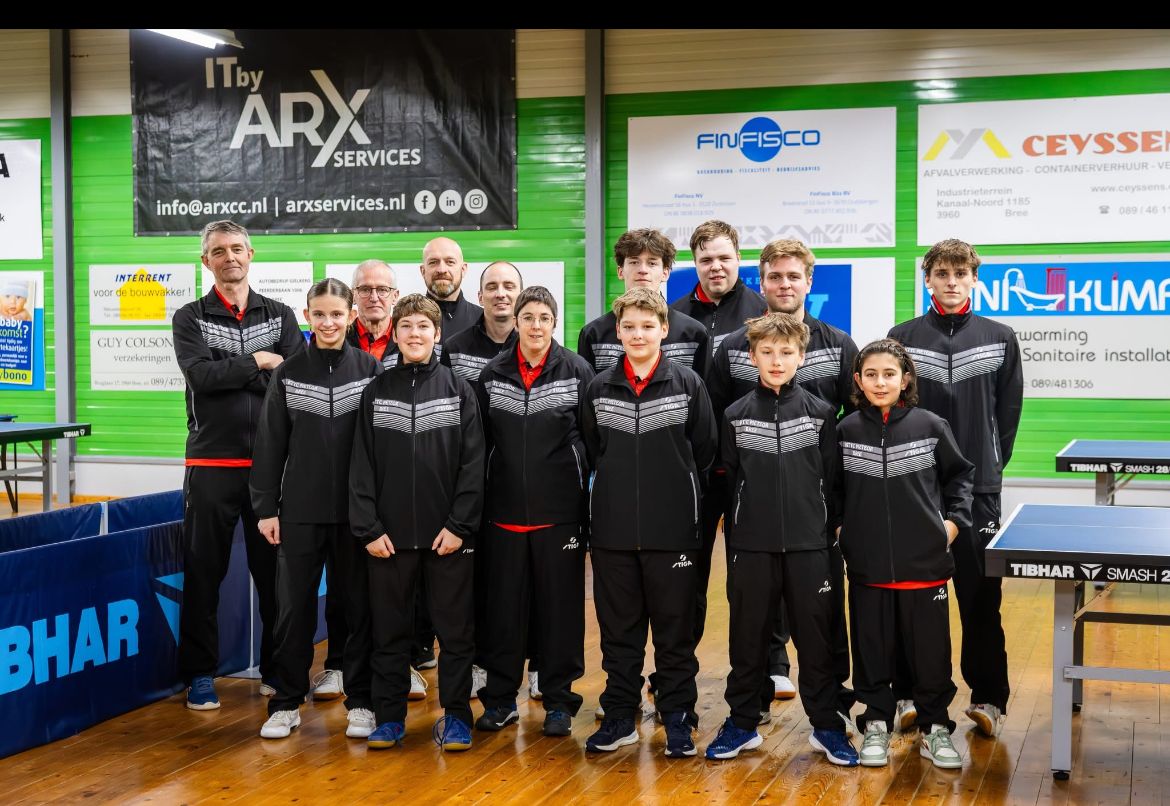 Jeugdspelers van KTTC Meteor Bree